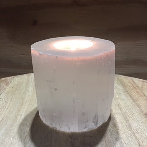 Selenite Candle Holder Tea Light Holder Crystal Candle Holder