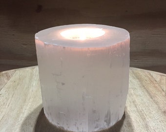 Selenite Candle Holder Tea Light Holder Crystal Candle Holder