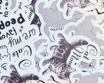 Cat Stickers | Cat Owners | Matte | Waterproof | Kitten | Gift for Cats Lovers
