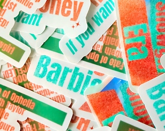 Showgirl Stickers  | Glossy | Waterproof | Eras
