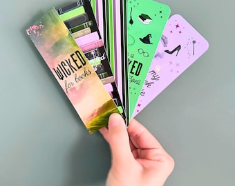Wicked Bookmarks | Glossy Laminated Cardstock, Set of 5