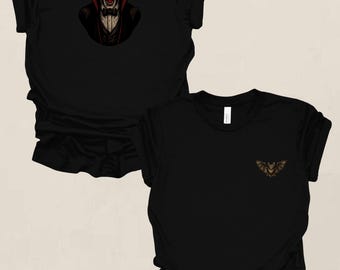 Vampire, Dracula, Halloween Shirt, Vintage Horror, Fall, Retro Tee