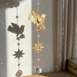 Spring Birds Crystal Suncatcher DIY Kit – Foil Embossing Folk Art
