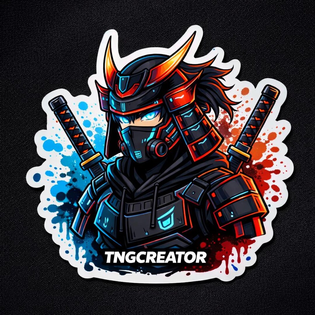 Samuri Pc Sticker Cyber Samurai Anime Sticker | Vinyl Decal | 3 Inch Waterproof Sticker ...