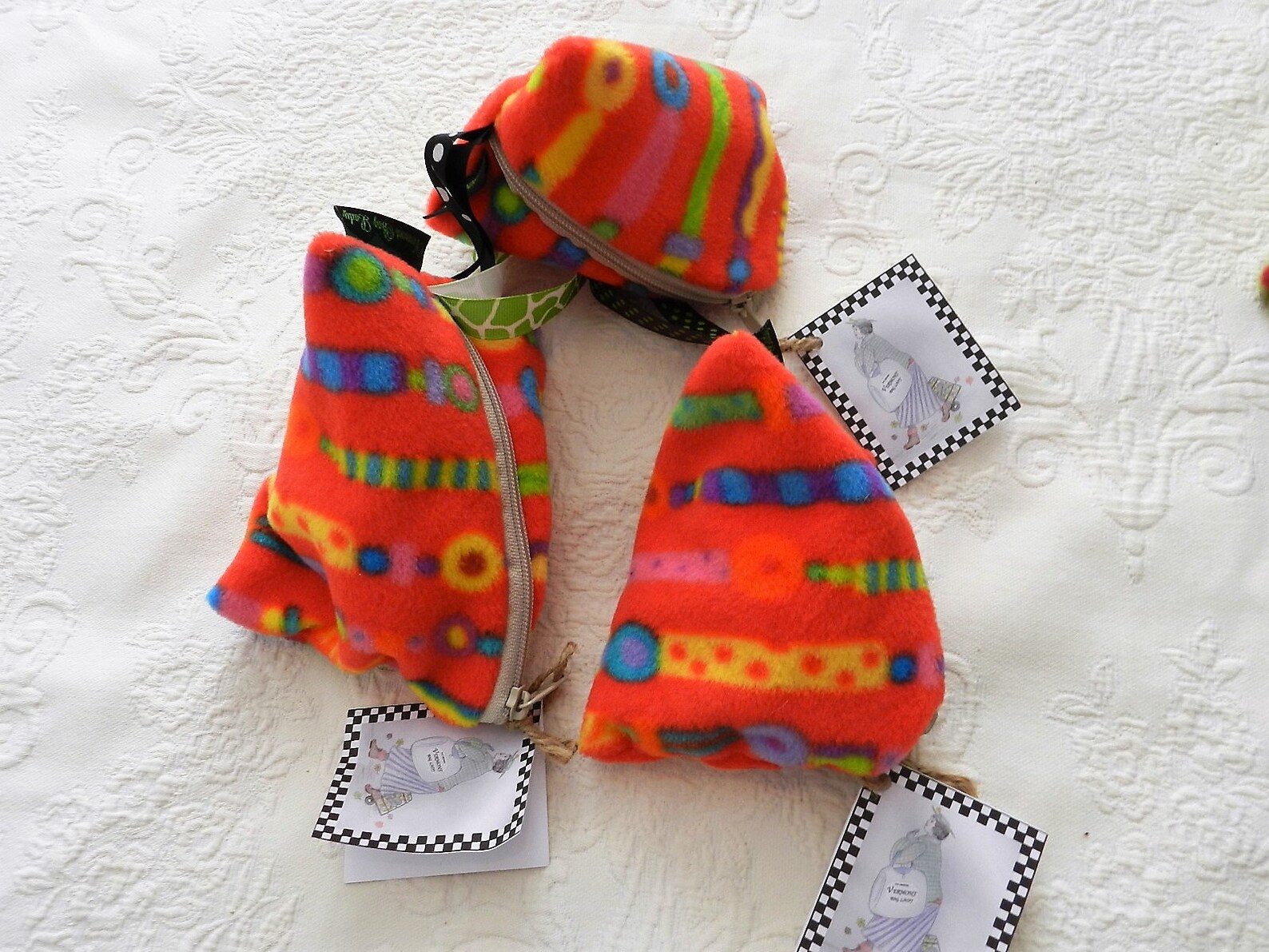 FORTUNE COOKIE BAGS/ Game Pieces/small Cosmetic Bag/candy Bag/party