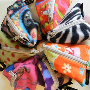 FORTUNE COOKIE BAGS/ Game Pieces/Small Cosmetic Bag/Candy Bag/Party Favors/Doggy Treats