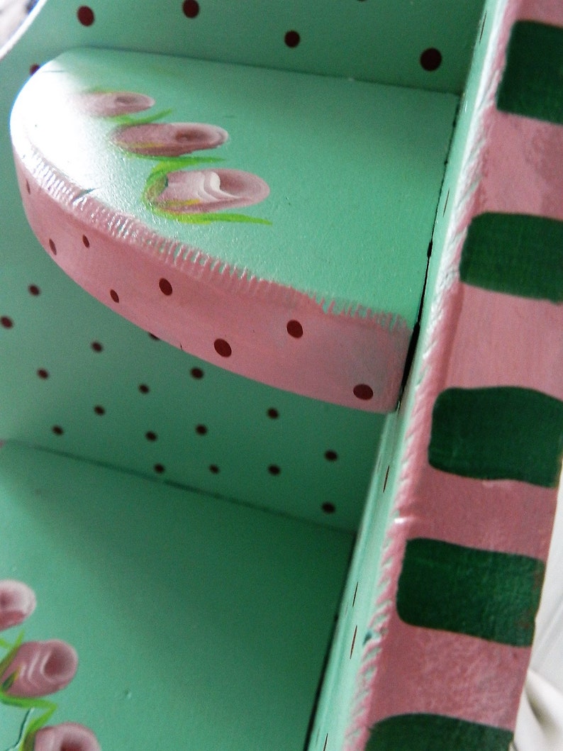 HAND PAINTED CORNER Shelf Etsy