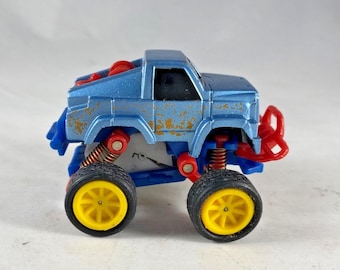 Pull-Back Toy Truck - Micro Rally Off-Road - Vintage 1994 - NEW-RAY - Die-Cast Tow-Truck - Car with Springs and Rubber Tires