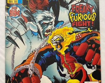 Marvel Fanfare #3 Spiderman and Ghost Rider FREAKY FURIOUS FIGHT 1996 Joe Kelly Marvel Comics - Very Fine
