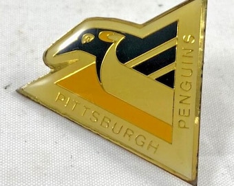 Pittsburgh Penguins Lapel Pin Vintage Robo Logo NHL Hockey Memorabilia 2 Inch Pin