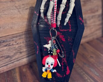 IT Welcome to Derry Keychain Bag Charm / Horror Clowns / Summerween