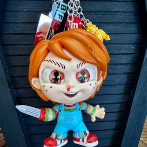Chucky ☆ʕ•ᴥ•ʔ様のオーダー品です　バッグチャーム4点ハンドメイド Chucky Vinyl Figure Horror Keychain Bag Charm / Child's Play Movie