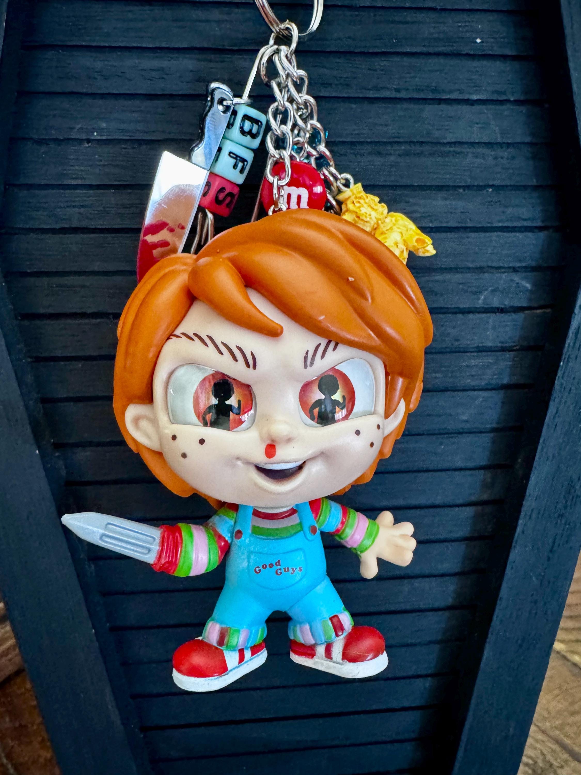 Chucky Vinyl Figure Horror Keychain Bag Charm / Child's Play Movie
