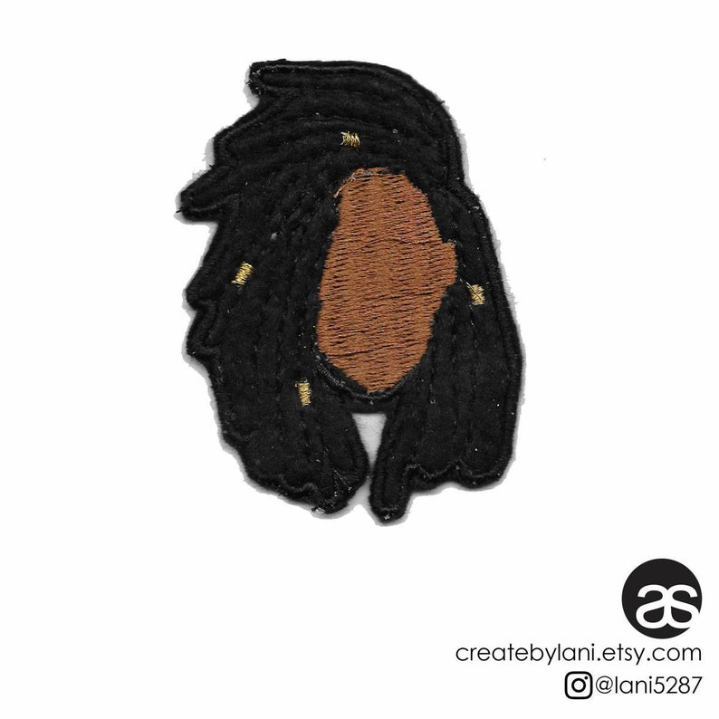 Natural Hair Iron-on Patch-LOCS image 1