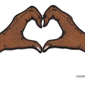 Heart Hands Iron-on Patch