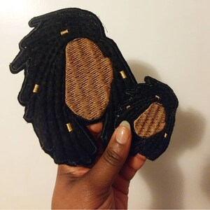 Natural Hair Iron-on Patch-LOCS image 2