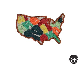 We Are Not Okay USA outline iron on patch