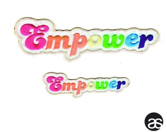 Empower Neon Rainbow Iron-on Patch