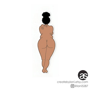 Curvy Cutie-Standing Sticker Decal