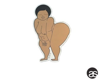 Curvy Cutie-Twerking Sticker Decal