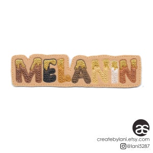 Dripping Melanin Iron-on Patch