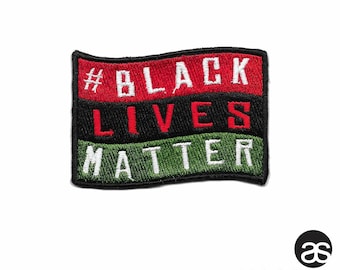 Pan-African Black Lives Matter Flag Iron-on Patch