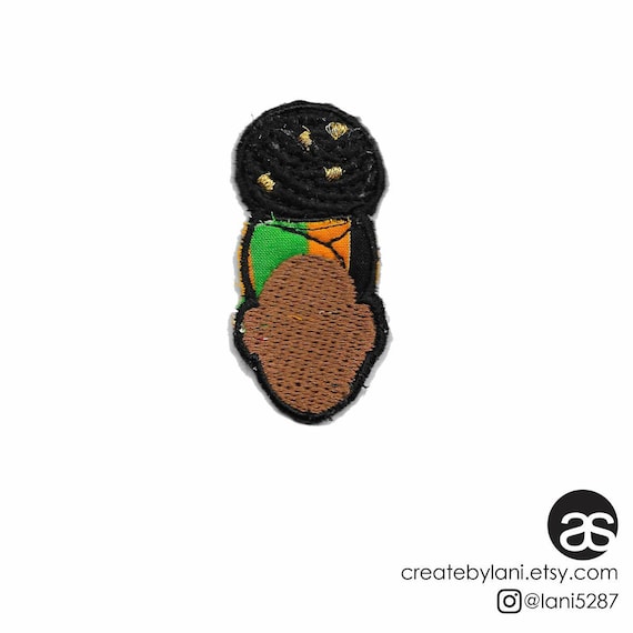 Natural hair locs patch sew on iron Patch [4x3.5 inches