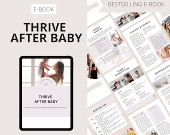 Poradnik dotyczący sprawności fizycznej i siły po porodzie dla młodych mam | 20-minutowe, łagodne treningi w domu + prosty plan żywieniowy (natychmiastowy plik PDF)