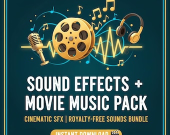 Sound Effects Bundle Royalty Free | Cinematic SFX Pack for Filmmakers | Video Editing Music and Movie Sounds