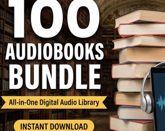 Pakiet ponad 100 audiobooków | Uniwersalna cyfrowa biblioteka audio | Natychmiastowe pobieranie | Gatunki mieszane: fikcja, literatura faktu i klasyka