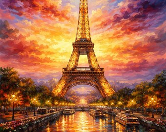 Eiffel Tower digital painting