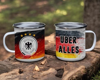 German Football Mug, National Team, Uber Alles, Soccer Fan Gift, Germany Flag, Deutschland, Sport, Deutschland Fan, Unique Mug Gift