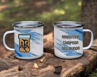 Argentinien Campeon Del Mundo Becher, WM Becher, Albiceleste Fan Geschenk, Fußball Fußball Becher, argentinischer Pride Cup