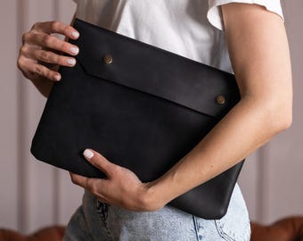 Custom leather document holder, Personalized leather folder, Leather document case, A4 document folder, A5 paper file case, A3 document case