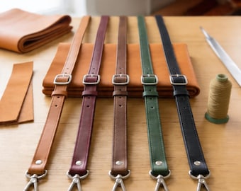 100% Genuine leather crossbody strap, Adjustable leather crossbody strap, Replacement purse strap, Leather strap for bag, Handbag strap