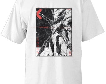 Abstract Mecha Robot T Shirt Streetwear Oversized Tee STRAYBOT Fractured Core Graphic