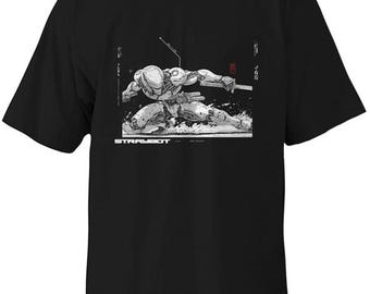 Mecha Robot Battle T Shirt Streetwear Oversized Tee STRAYBOT Ground Zero Graphic