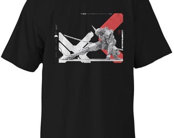 Cyberpunk Samurai Robot T Shirt Streetwear Oversized Tee STRAYBOT Samurai Protocol Graphic