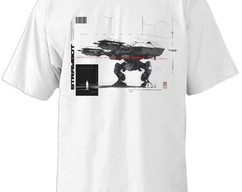 UNIT 02: STRIDER Streetwear/oversized T-Shirt (white)