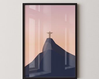 SAMBA DO BRASIL - Vibrant Cultural Colorful Design, Modern Minimalist Wall Art Poster