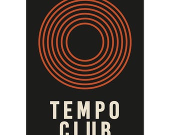 Impresión artística mate de tempoclub: póster minimalista moderno
