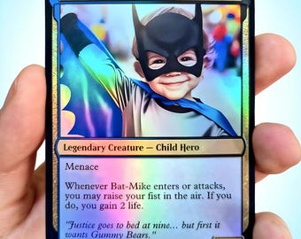 Custom Card MTG Style , Foil Holographic , Unique Collectible Gift