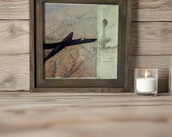 Crosswinds – Restored Mixed Media Framed Art | Once More Restored Collection