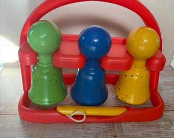 Vintage Little Tikes Tap-A-Tune Bell Toy: 1980s Preschool Instrument