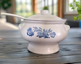 Vintage Pfaltzgraff Yorktowne Covered Soup Tureen with Ladle