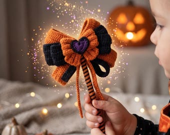 Crochet Halloween Wand Pattern | Magic Fairy Wand Amigurumi | Witch Costume Accessory | DIY Kids Toy | PDF Pattern Download