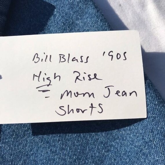 Vintage 90s High Waist Carpenter Jean Shorts Vint… - image 7