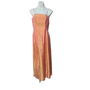 creamsicle bridesmaid dress Satin Bridesmaid Dress Prom Dress Champagne M Cameron Champagne by Grace Loves Lace main image 0