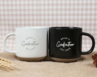 Benutzerdefinierte Patin Paten Keramik Becher, personalisiertes Geschenk für Paten, Paten Anerkennung Geschenke, Paten Paten Tassen