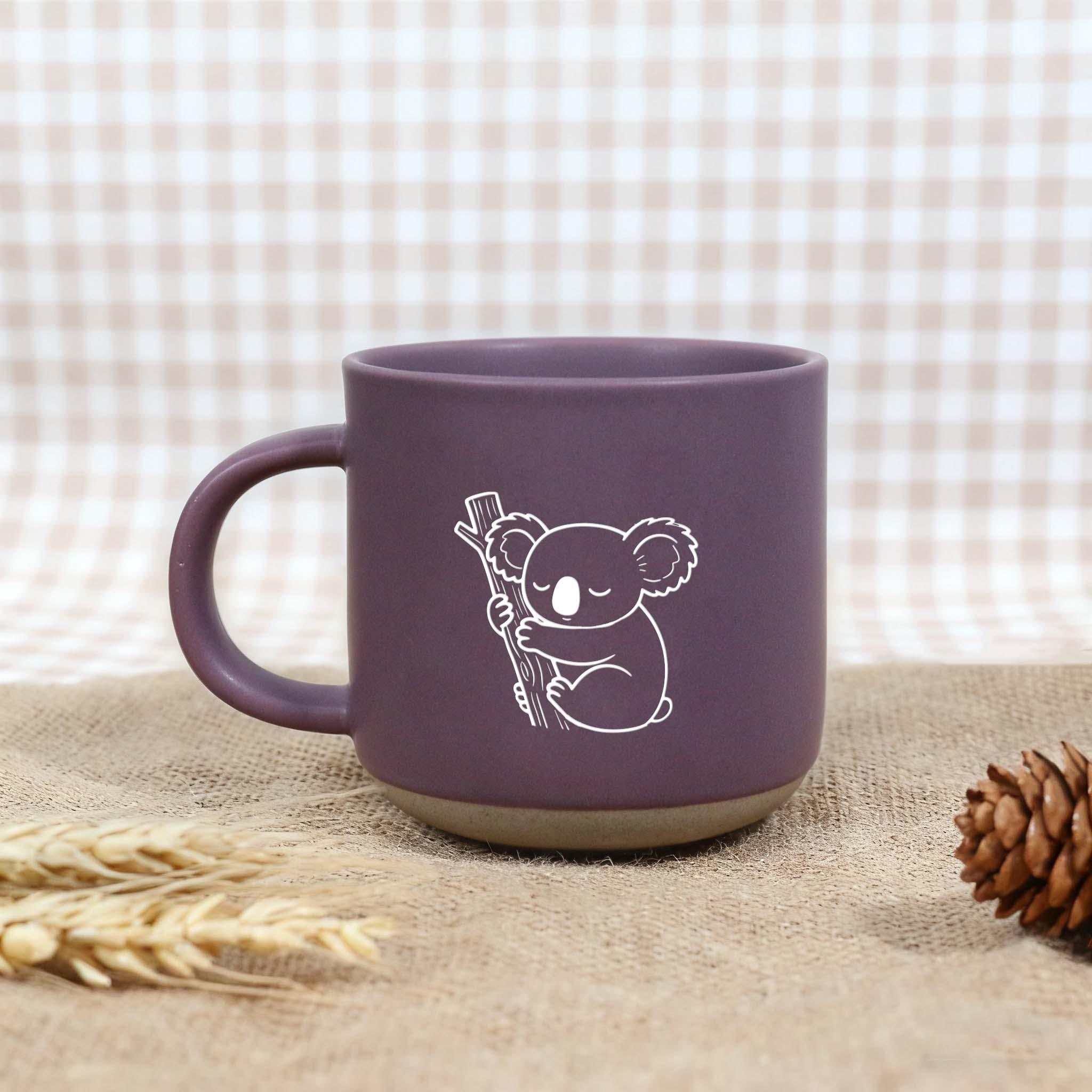 Piccolo Koala su un Albero - Pagina da Colorare Personalizzabile